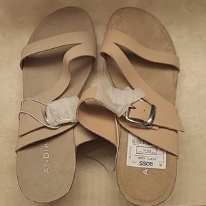 Heeled Leather Sandal